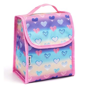 Lancheira-Rosa-Kids-Coracoes-|-Seanite-Tamanho--UN---Cor--ROSA-0